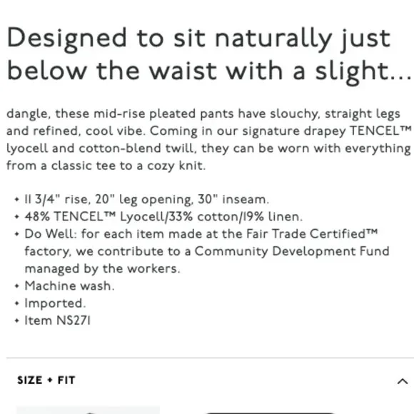 Madewell Black Slouchy Straight Pants in Drapey Twill - Picture 5 of 5